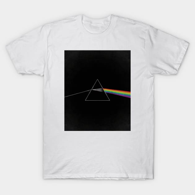 Dark Side Rainbow Prism T-Shirt by OZOROZO